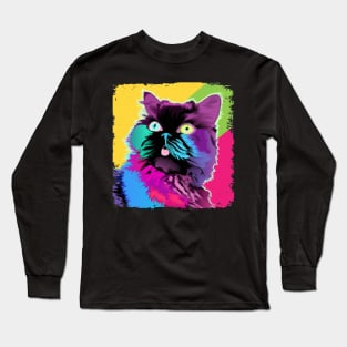 LaPerm Pop Art - Cat Lover Gift Long Sleeve T-Shirt